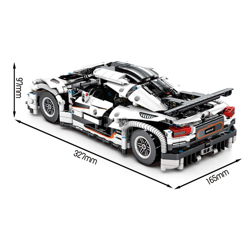 Swedish Hypercar Building Blocks (1275pcs) Swedish Hypercar Building Blocks (1275pcs)
