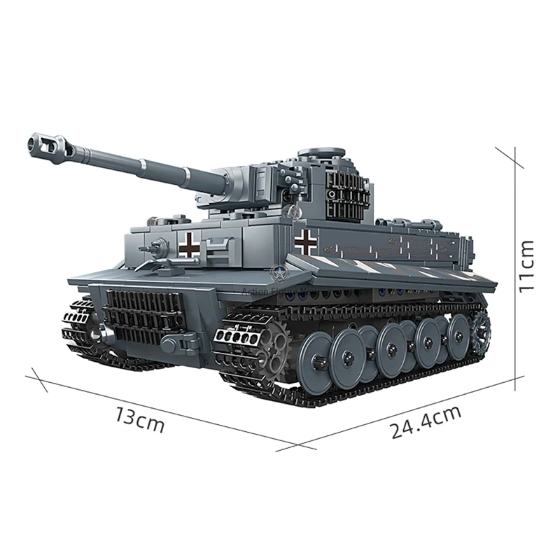800-Piece Remote-Controlled Tiger Tank Building Block Set 800-Piece Remote-Controlled Tiger Tank Building Block Set