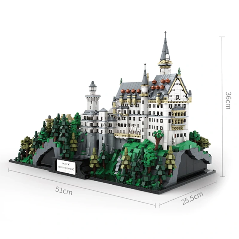 Neuschwanstein Castle 7437-Piece Premium Construction Block Model Neuschwanstein Castle 7437-Piece Premium Construction Block Model