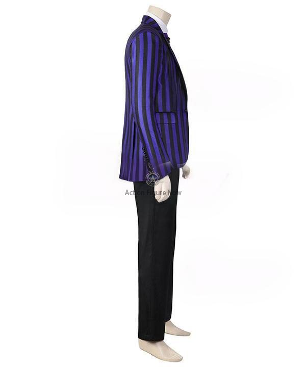 Wednesday Series 2022 - Nevermore Academy Male Uniform Cosplay Costume in Purple Wednesday Series 2022 - Nevermore Academy Male Uniform Cosplay Costume in Purple