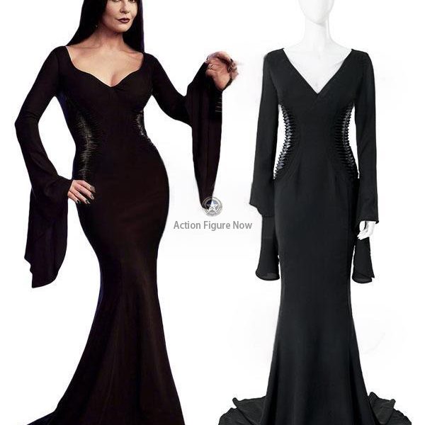 Morticia Addams Cosplay Outfit from The Addams Family 2022 Series - EZCosplay