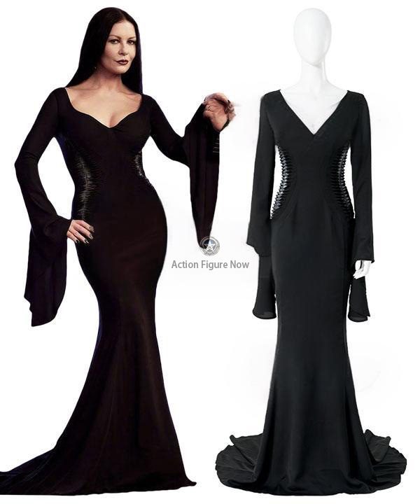 Morticia Addams Cosplay Outfit from The Addams Family 2022 Series - EZCosplay