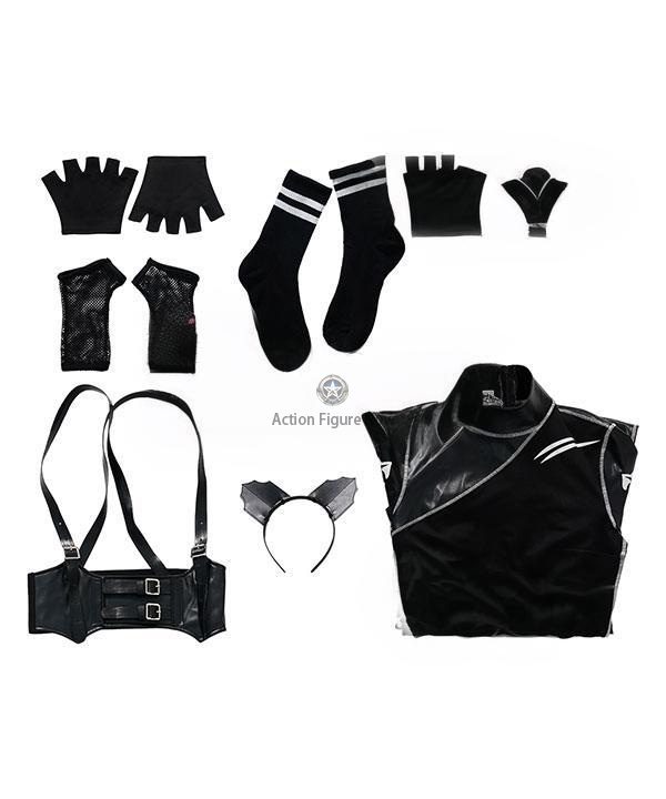 Wednesday Addams Cat Costume - TV Series 2022 Cosplay Outfit Wednesday Addams Cat Costume - TV Series 2022 Cosplay Outfit