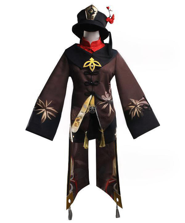 Hutao Cosplay Costume from Genshin Impact (Brown)