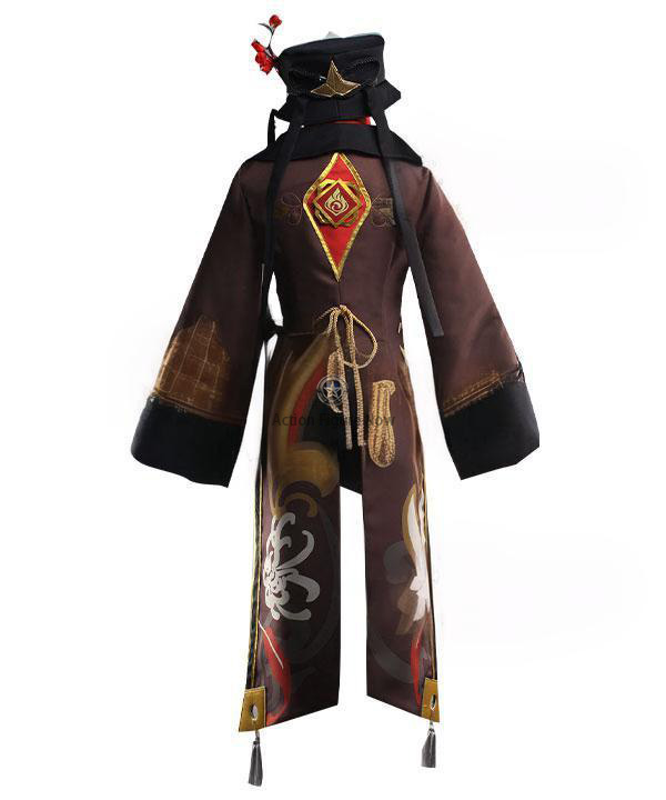 Hutao Cosplay Costume from Genshin Impact (Brown)