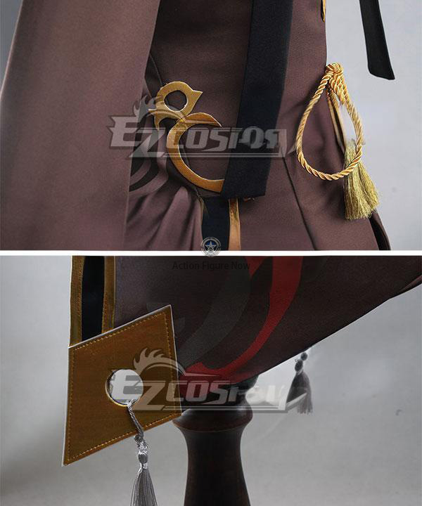 Hutao Cosplay Costume from Genshin Impact (Brown)