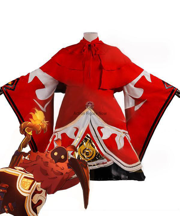 Pyro Abyss Mage Cosplay Costume from Genshin Impact