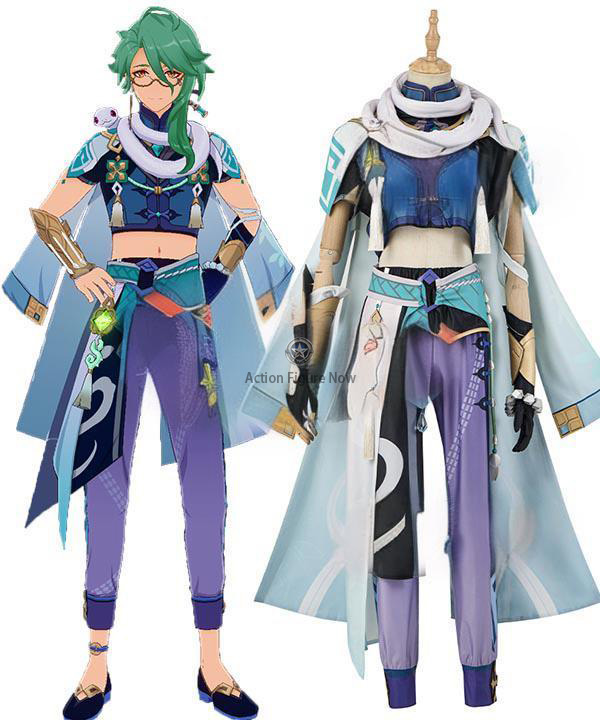 Genshin Impact Baizhu Halloween Costume Outfit Customize for Adult Men