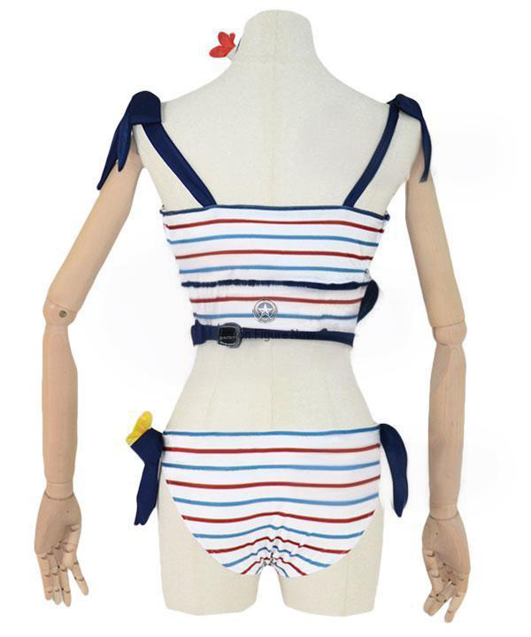 Gawr Gura Swimsuit Cosplay Outfit- Hololive Summer Virtual YouTuber Costume
