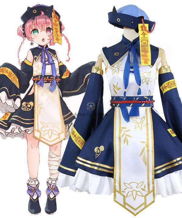 Zombie Cosplay Outfit Inspired by Virtual YouTuber Sasaki Saku