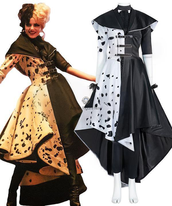 Cruella de Vil Coat - Disney Movie Halloween Cosplay Costume