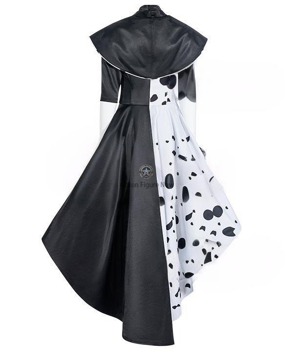 Cruella de Vil Coat - Disney Movie Halloween Cosplay Costume