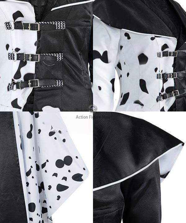 Cruella de Vil Coat - Disney Movie Halloween Cosplay Costume