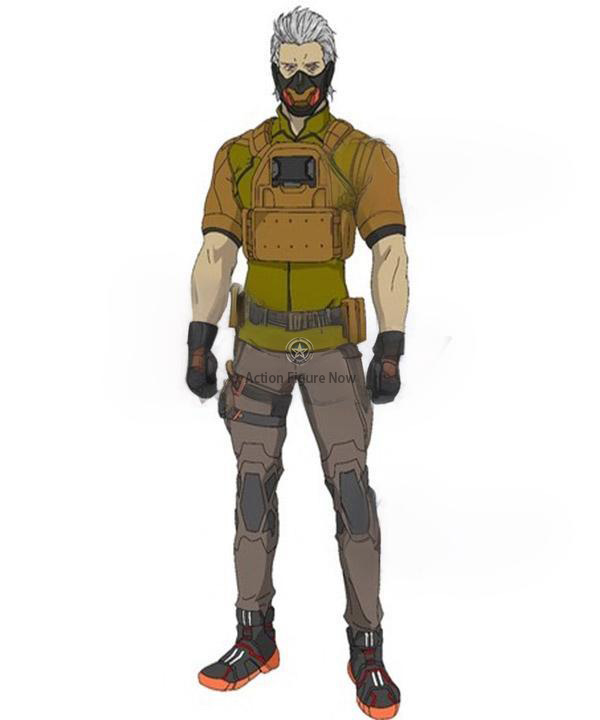 Black★Rock Shooter: Dawn Fall - Colonel David Cosplay Costume