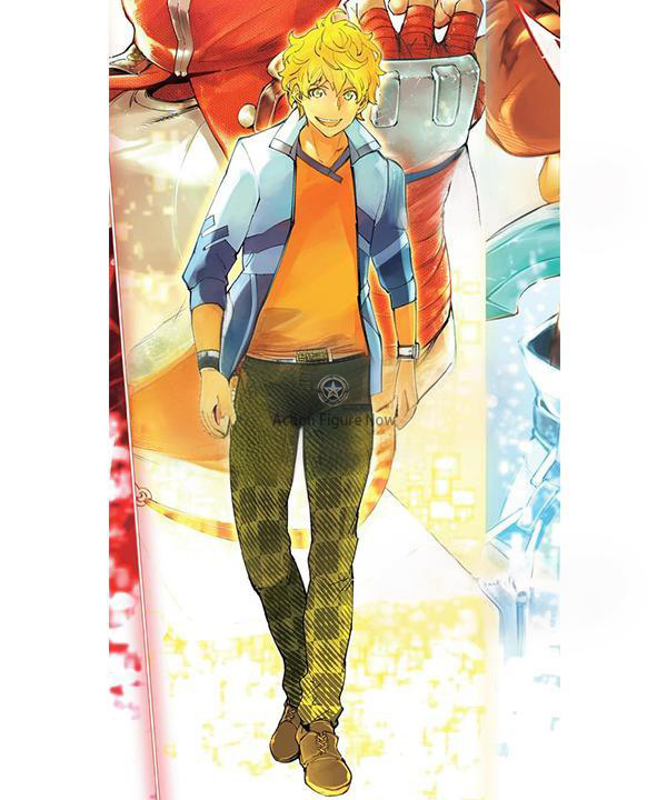 Shangri-La Frontier Uomi Kei Cosplay Costume (Orange)