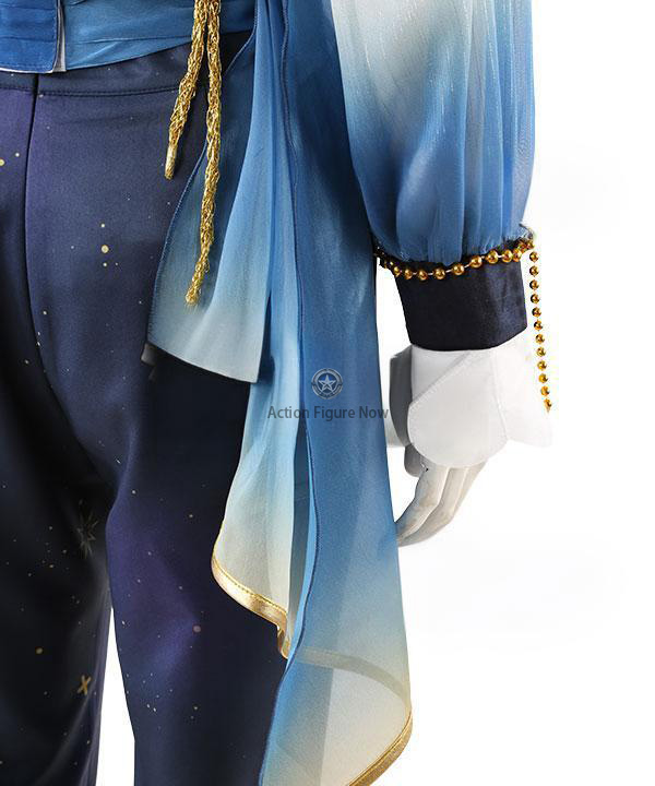 Ensemble Stars!! Elegant Parade Blue Moon Cosplay Costume, Mashiro Aoyagi Blue Moon Ensemble Stars!! Suit, Complex Costume Customize