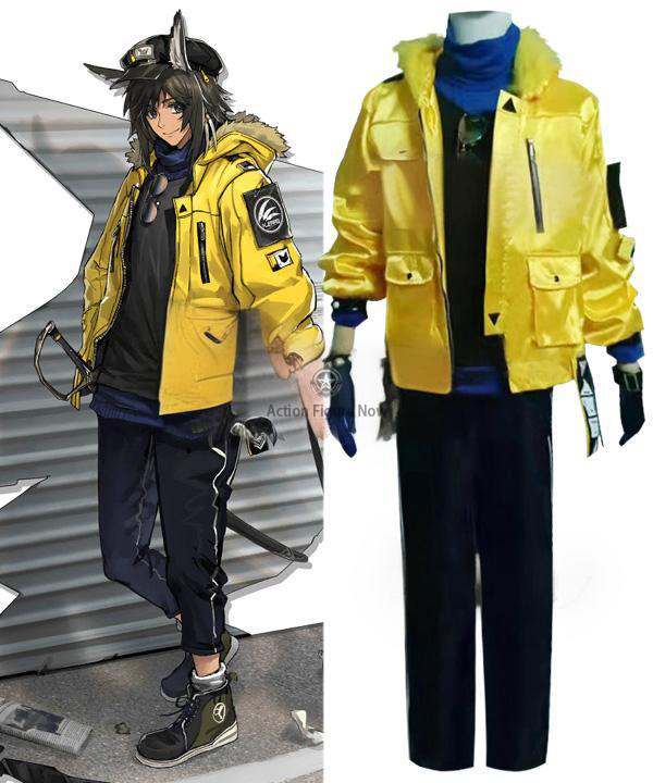 Arknights Courier New Routes Yellow Skin Cosplay Outfit