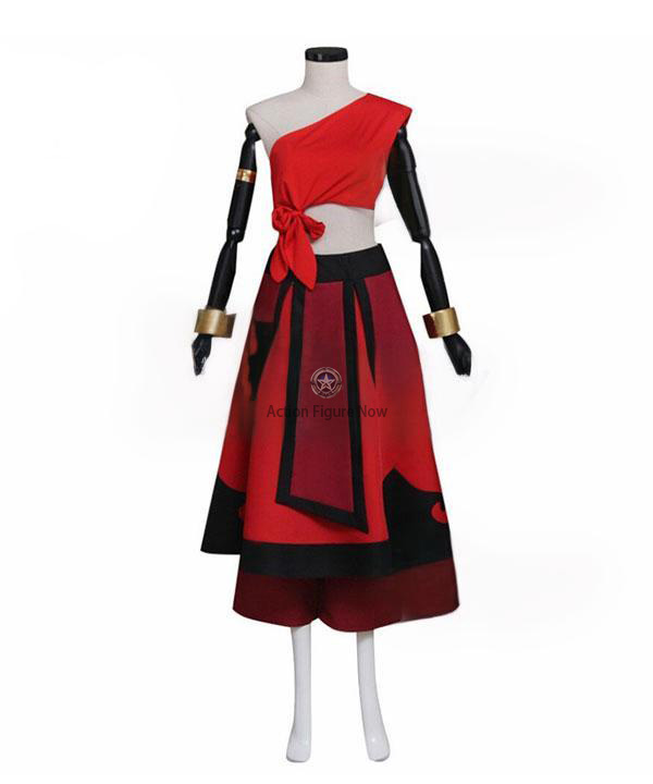 Katara Red Cosplay Costume from Avatar: The Last Airbender