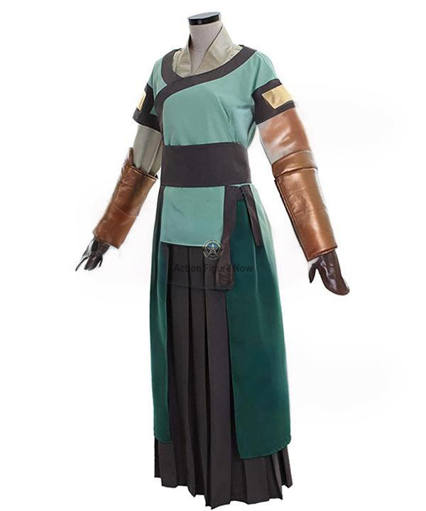 Avatar: The Last Airbender Kyoshi Female Cosplay Costume (Avatar: 降世神通 奇葩服装)