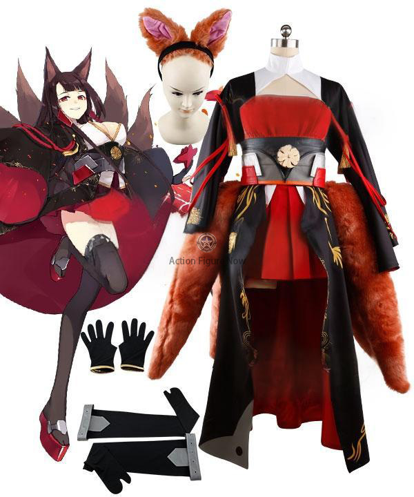 Anime Azur Lane Akagi Cosplay Costume