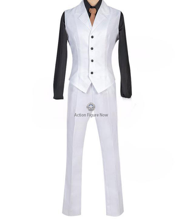 Osamu Dazai White Cosplay Costume from Bungou Stray Dogs: Dead Apple