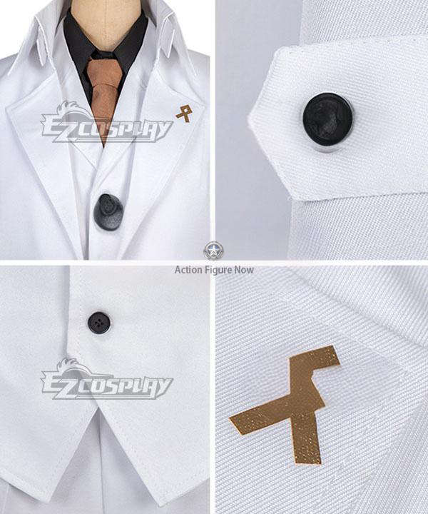 Osamu Dazai White Cosplay Costume from Bungou Stray Dogs: Dead Apple