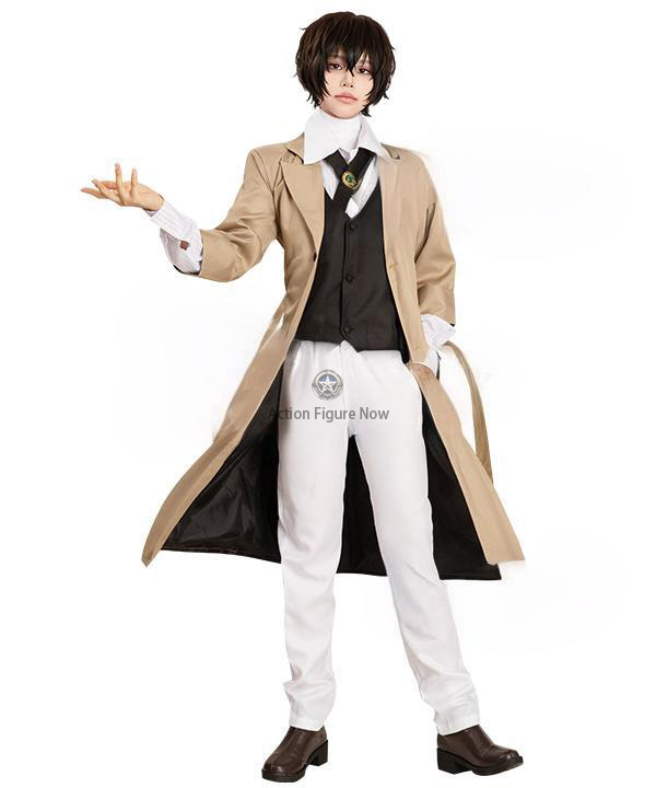 Bungou Stray Dogs Osamu Dazai Brown Trench Coat Costume