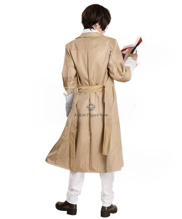 Bungou Stray Dogs Osamu Dazai Brown Trench Coat Costume