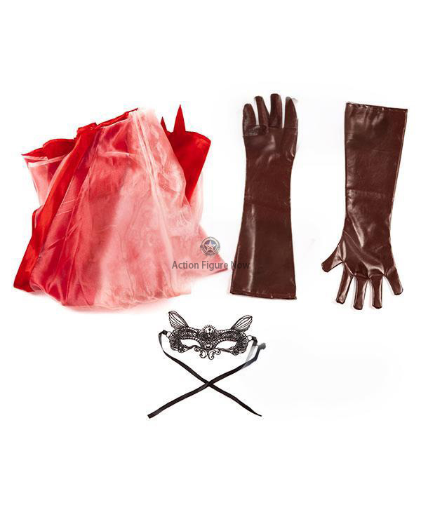 Disney Cruella de Vil Red Dress Cosplay Costume for Halloween