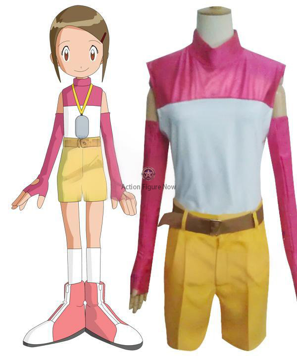 Digimon Adventure 2 Hikari Yagami Cosplay Costume