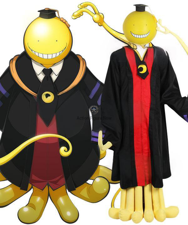 Assassination Classroom Korosensei Cosplay Costume with Cape