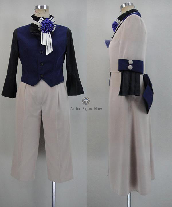 Black Butler Book of Circus Ciel Phantomhive Grey Cosplay Costume