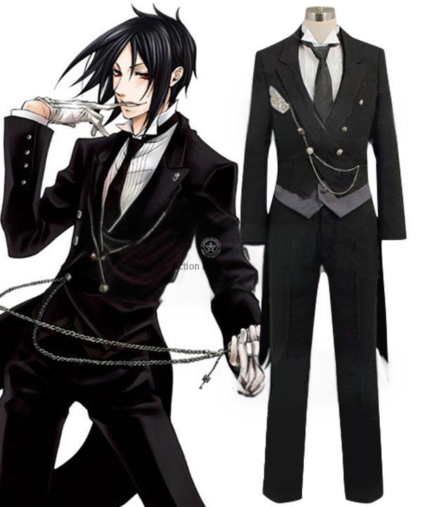 Sebastian Michaelis Cosplay Costume from Black Butler