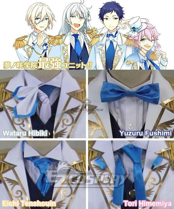 Ensemble Stars Fine Wataru Hibiki, Eichi Tenshouin, Tori Himemiya, and Yuzuru Fushimi Cosplay Costumes