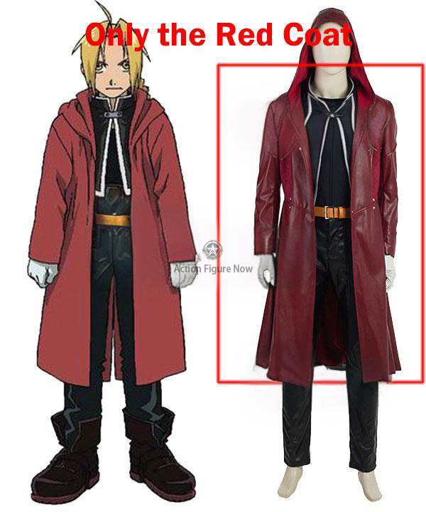 Fullmetal Alchemist Edward Elric Red Coat Cosplay Costume