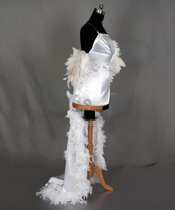 Final Fantasy X Yuna Wedding Dress Cosplay Costume
