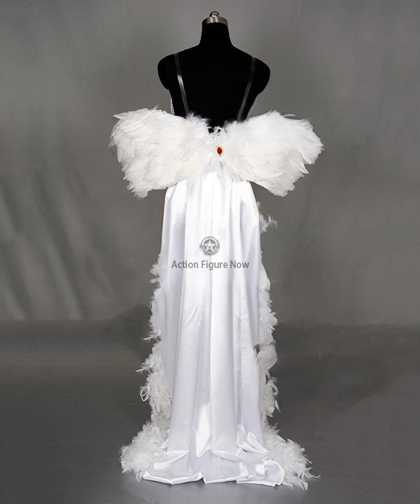 Final Fantasy X Yuna Wedding Dress Cosplay Costume