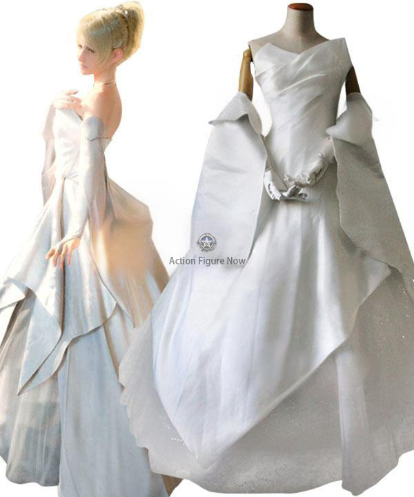 Lunafreya Nox Fleuret Wedding Dress Final Fantasy XV Cosplay Costume