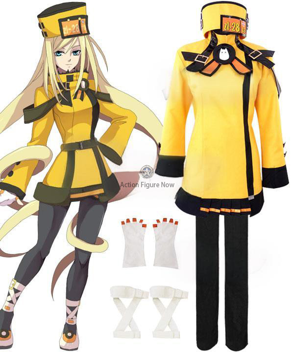 Guilty Gear Strive Millia Rage Yellow Uniform Cosplay Costume