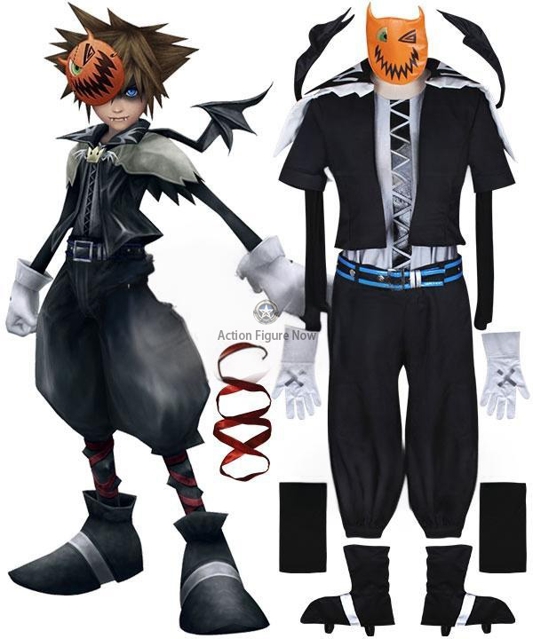 Halloween Town Sora Cosplay Costume from Kingdom Hearts 2