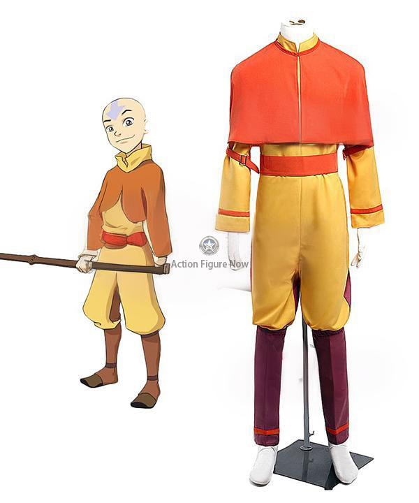Avatar: The Last Airbender Aang Yellow Cosplay Costume