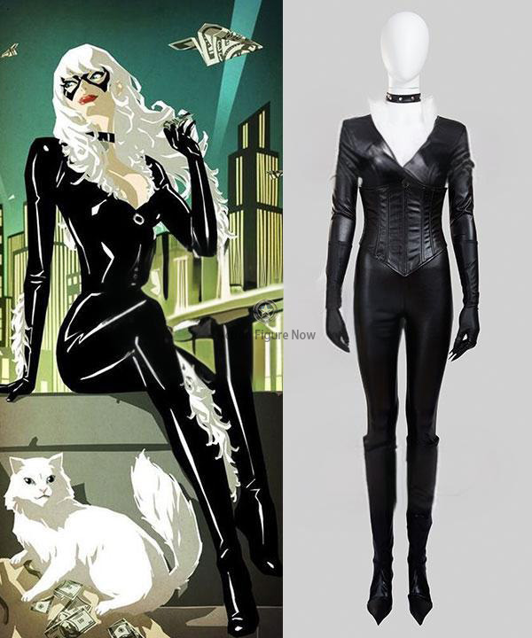 Marvel's Amazing Spider-Man: Felicia Hardy Black Cat Cosplay Outfit
