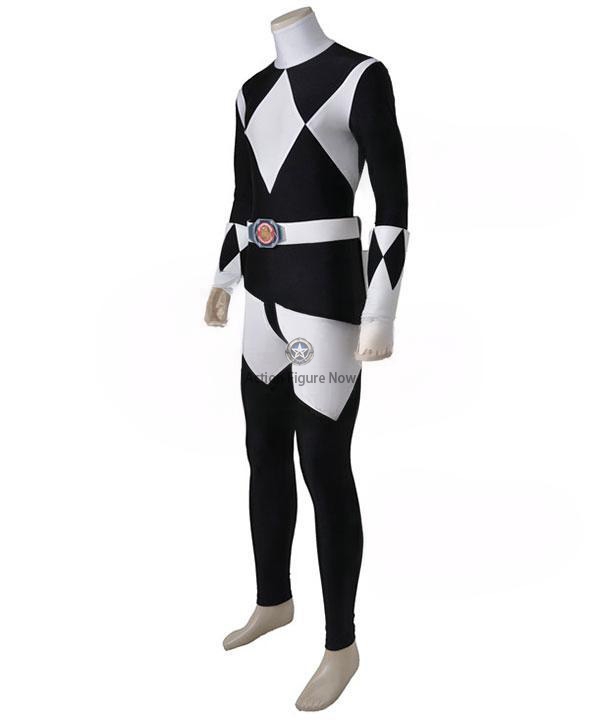 Black Ranger Cosplay Costume - Mighty Morphin Power Rangers, Excludes Boots