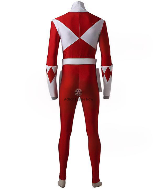 Red Ranger Costume from Mighty Morphin Power Rangers - Cosplay Outfit Excluding Boots