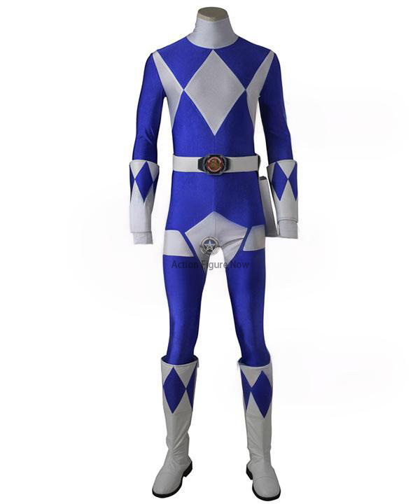 Blue Ranger Cosplay Outfit from Mighty Morphin Power Rangers - Costume without Boots