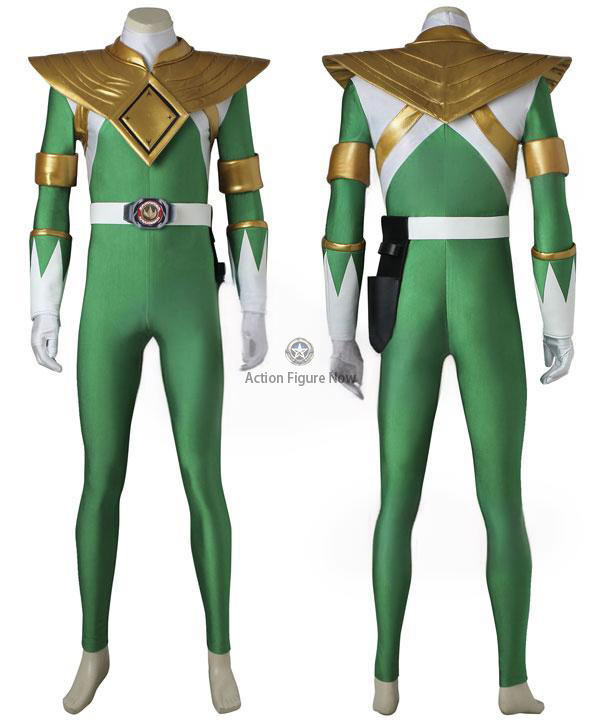 Green Ranger Cosplay Costume - Mighty Morphin Power Rangers Tommy Oliver Outfit (Excluding Boots)