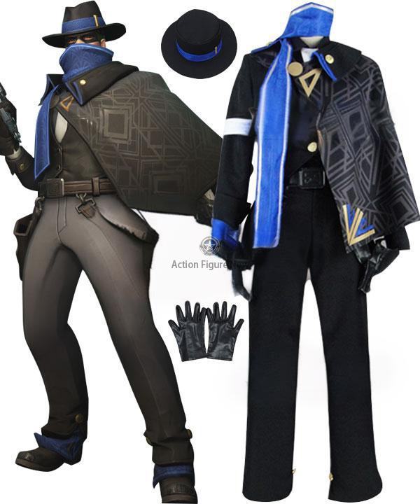 Overwatch Mystery Man Jesse McCree Cosplay Costume