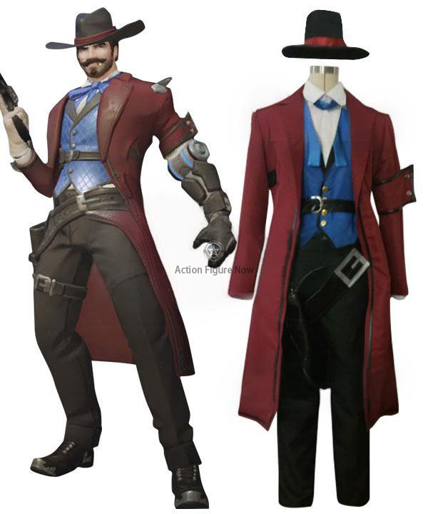 Overwatch Riverboat Jesse McCree Starter Edition Cosplay Costume