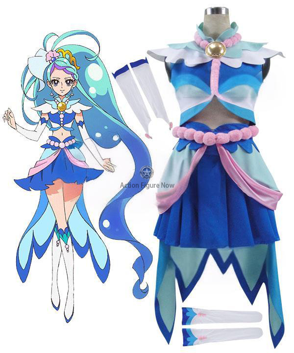 Go Princess Precure! Minami Kaido Cure Mermaid Cosplay Costume - B Ver.