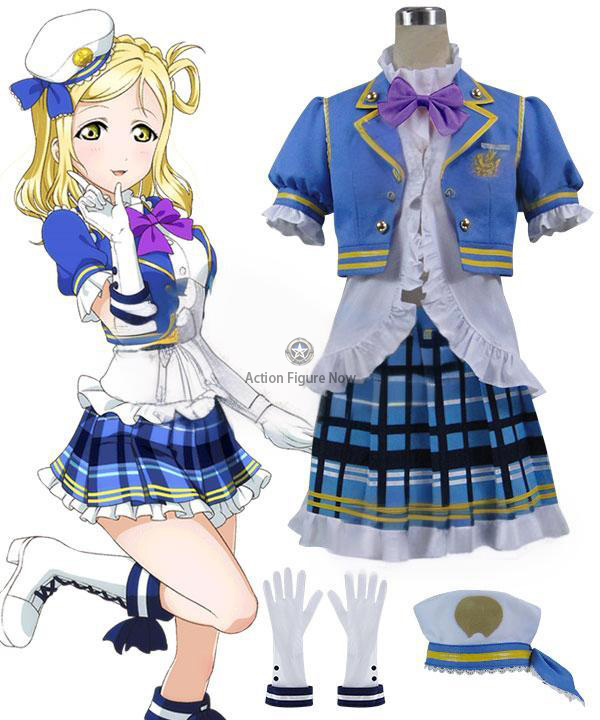 Love Live! Sunshine!! Aqours Mari Ohara Navy Blue Cosplay Costume